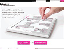 Tablet Screenshot of groomersreference.com